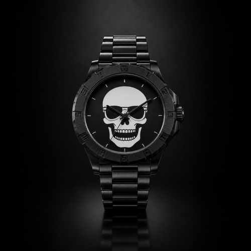 AR WRIST Skull Diver Black Edition